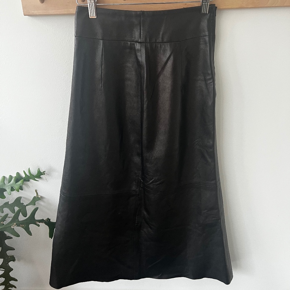 ARKET faux leather skirt